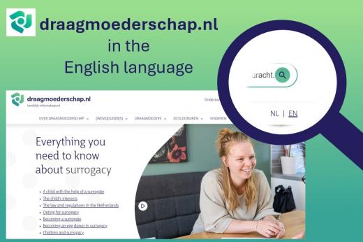 Home pagina van de website vertaald in Engels met vergrootglas in rechter bovenhoek waar de taal wissel knop zitAS 